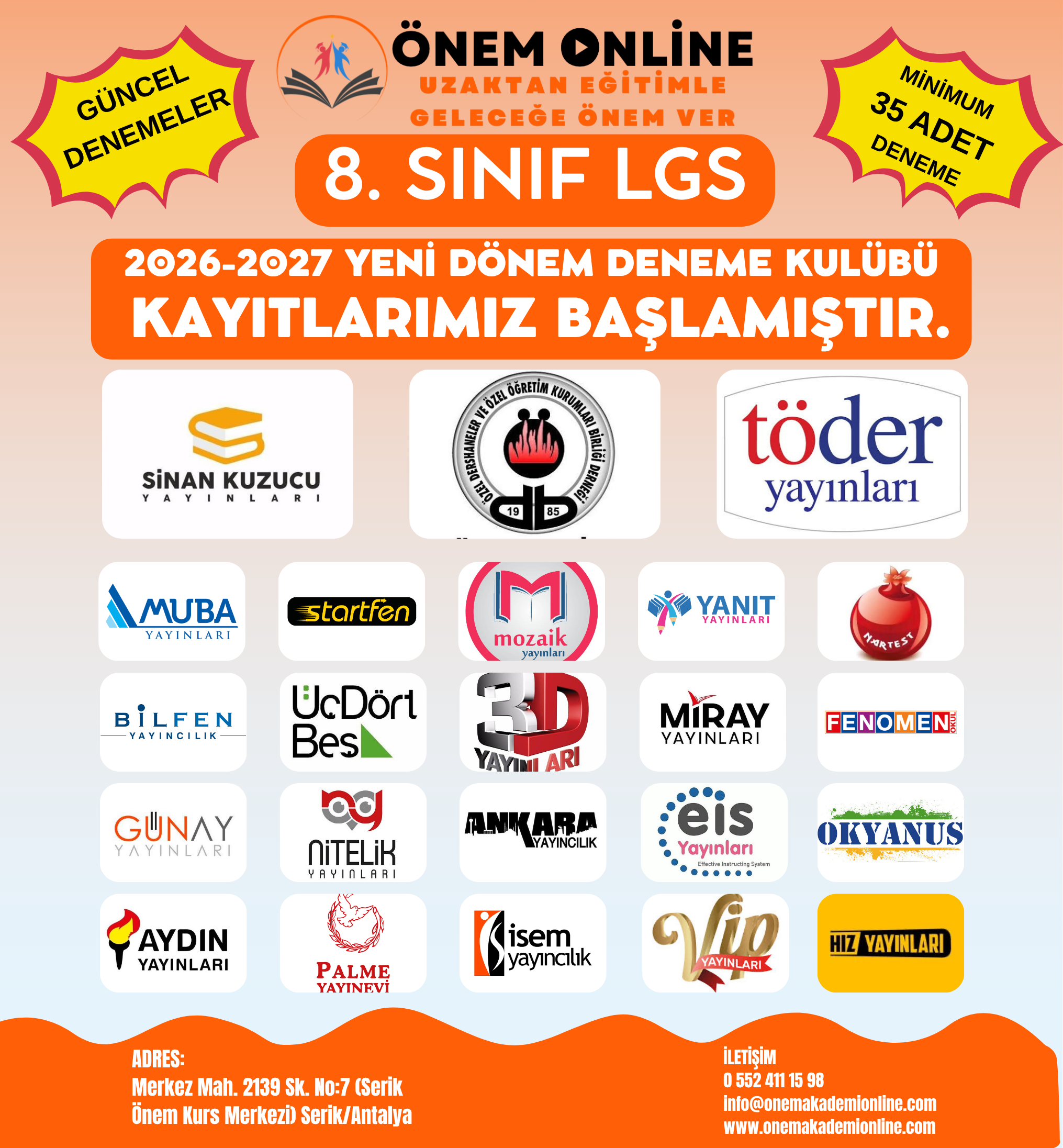2026-2027 8.Sınıf LGS Deneme Kulübü